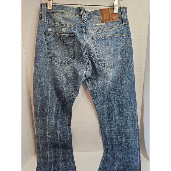 J.Crew Point Sur Jeans "Destroyed Klutey" SZ 24 Blue Distressed Straight - Picture 4 of 14